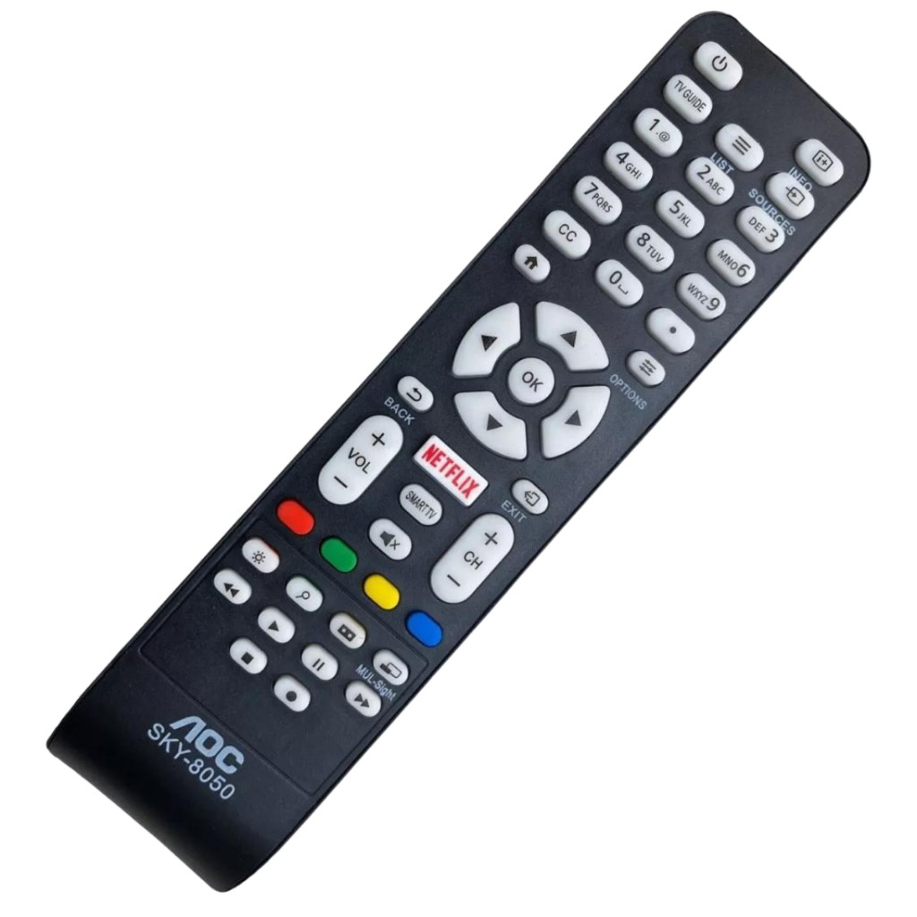 Controle Remoto Compatível Tv Aoc Smart Netflix modelos na descrição ...