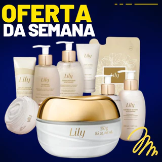 KIT lily Menor Preço do Brasil Exclusivo perfume lily eau de parfum + creme acetinado para todo o corpo hidratante lily