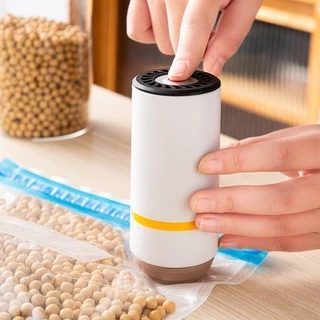 Mini Seladora Elétrica Portátil A Vácuo Doméstica Embalagem Acompanha 6 Sacos De Sucção