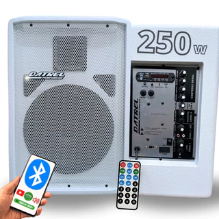 Caixa de som Datrel bluetooth 250w ativa amplificada 12 polegadas potente grande igreja profissional