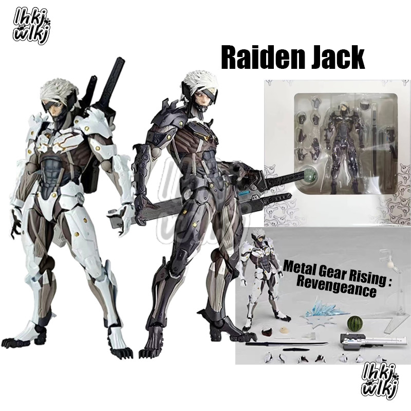 MGS Raiden Jack Action Figura De Ação Da Engrenagem Metálica Rising ...