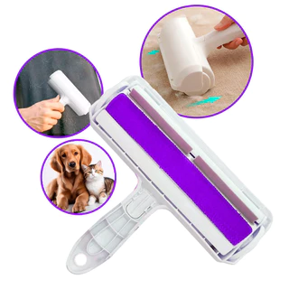 Rolo tira pelos Roxo - Removedor De Pelo Pet de Gato e Cachorro Rodo Removedor pet