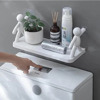 Suporte Organizador Cozinha Banheiro Plástico Com Adesivo FACE Resistente, Sem Furos