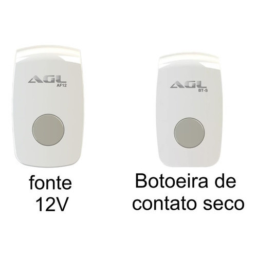 Botoeira Acionador V Botoeira Simples Agl Bt S Na Nf Sobrepor Para Fechadura El Trica