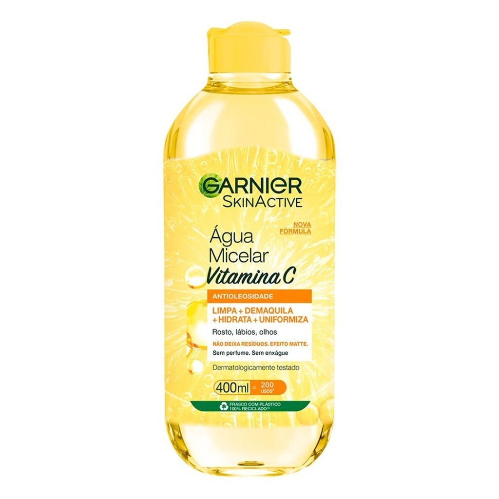 Água Micelar Garnier SkinActive Antioleosidade Vitamina C 400ml