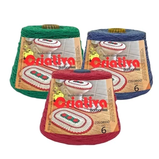 Barbante Para Crochê Criativa 1Kg Fio Número 6 Colorido em Oferta na Shopee