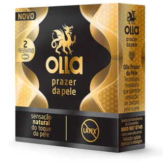 Preservativo Olla Prazer da Pele Sem Látex 2 un Embalagem Discreta