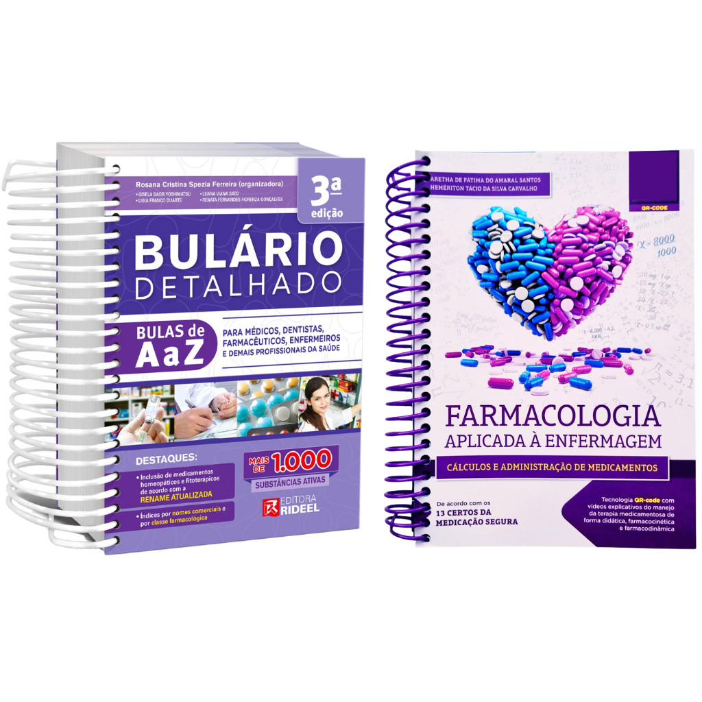 Bulário Detalhado Bulas de A a Z + Cálculo E Administração Medicamentos ...