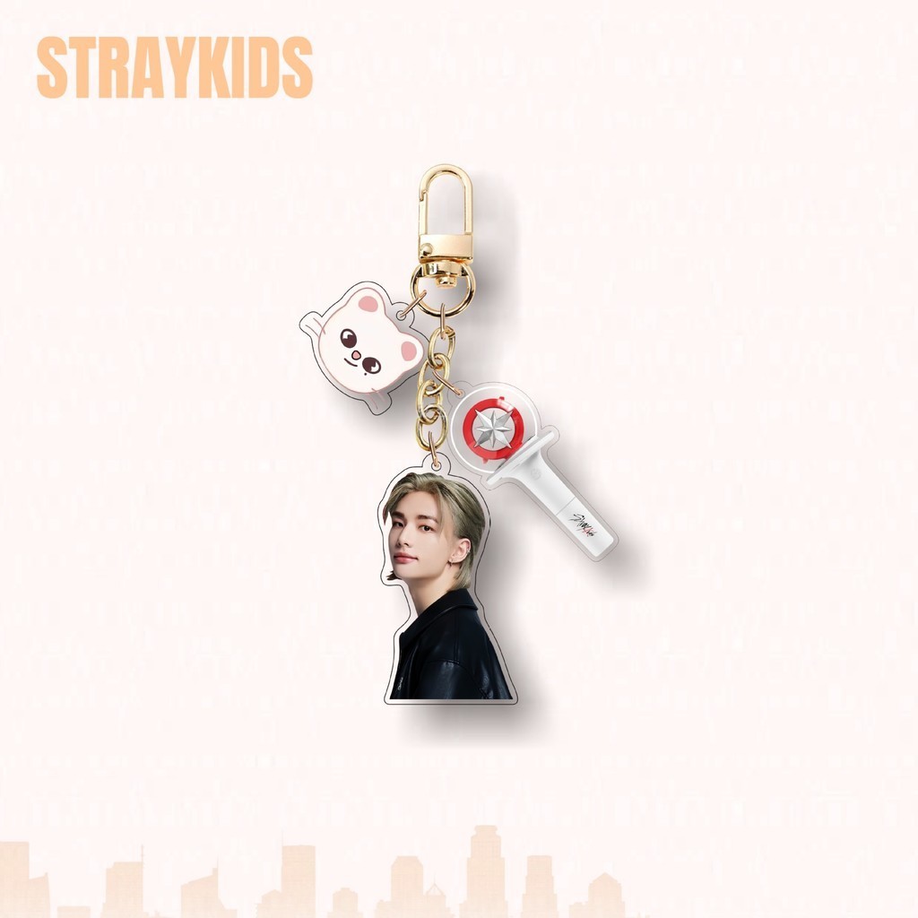Kpop Straykids Chaveiro Acrílico Porta-Chaves SKZ Encanta Saco