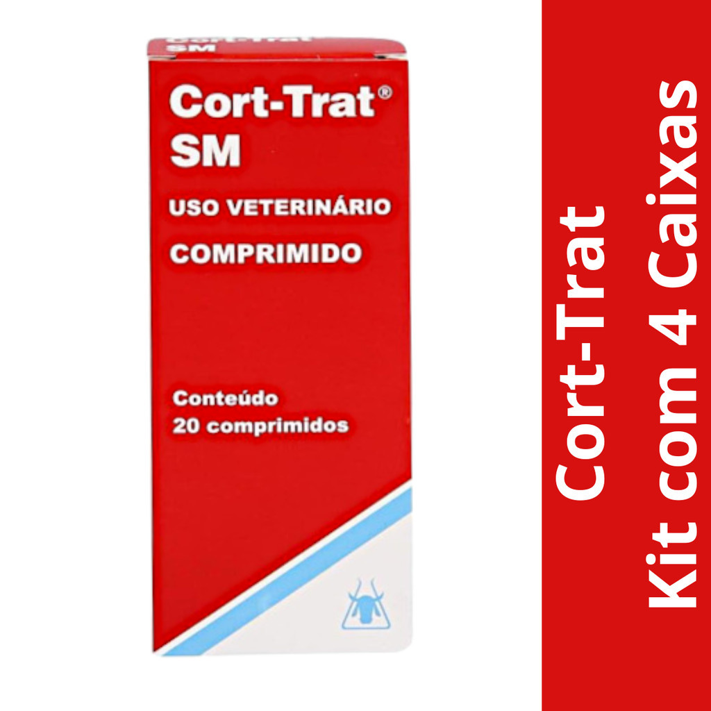 Kit Cort-Trat SM 20 Comprimidos c/ 4 Caixas | Shopee Brasil