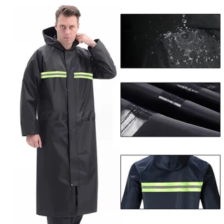 Capa de Chuva Reforçada Maior durabilidade Longa À Prova D'água Para Adultos Caminhadas Ao Ar Livre