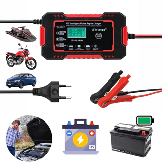 Carregador E Mantenedor Inteligente De Bateria Para Carros De 12V Com Dessulfator Compensação De Temperatura-4Ah-100Ah