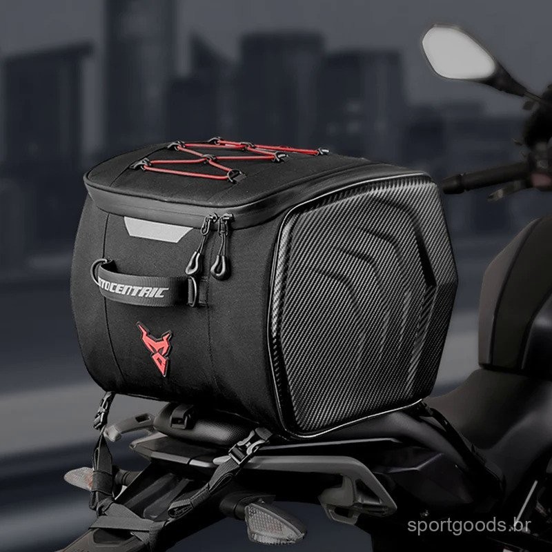 Motocentric impermeável motocicleta capacete saco multifunções motocicleta assento traseiro saco alta capacidade motocicleta saco Rider mochila