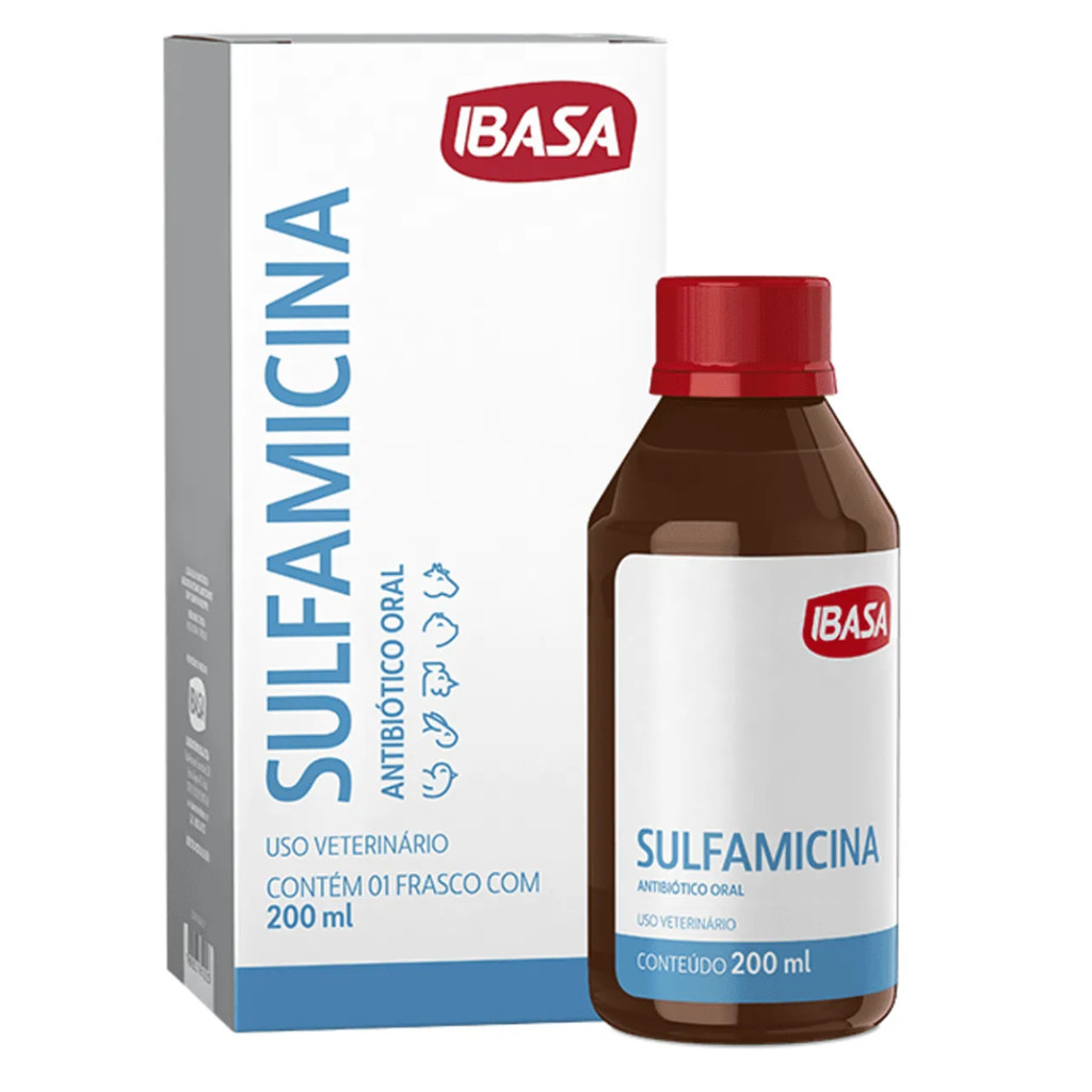 Sulfamicina Para Aves Ibasa Pet 200ml - Envio Imediato