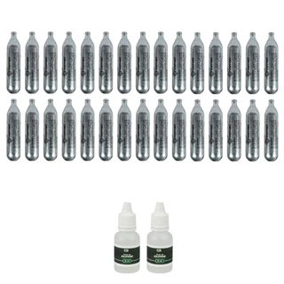 30 Cilindros Co2 Crosman s/ Rosca 12g + Oleo Silicone