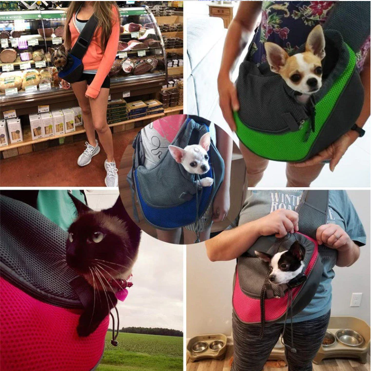 Bolsa transversal para transportar pequenos pets - Cachorro/Gato