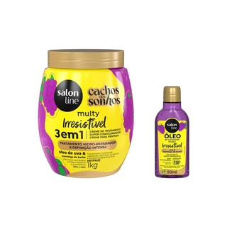 Kit Multy Creme de Tratamento + Óleo Reparador Uva em Oferta na Shopee