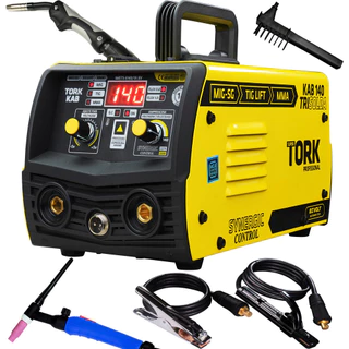 Maquina Tri Solda 140a Mig Bivolt 127/220V Tork + Tocha Tig