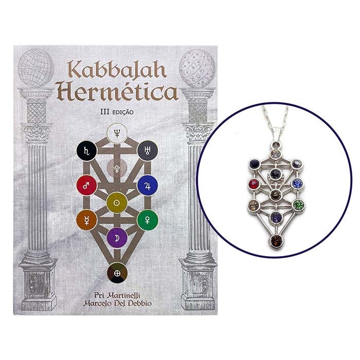 Livro Kabbalah Hermética 3º Edição + Colar Sefirot