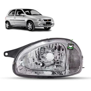 Farol Corsa Máscara Cinza 2000 2001 2002 2003 2004 A 2010