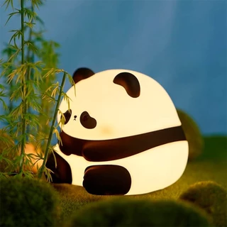 Luminária e Abajur de Panda Barrigudo com Luz Quente e Confortável