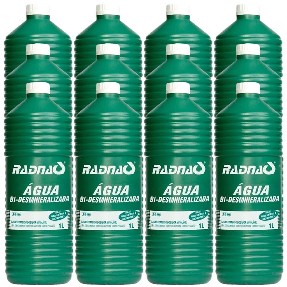 Água Bi-desmineralizada 1 Litro Radnaq Rq1010