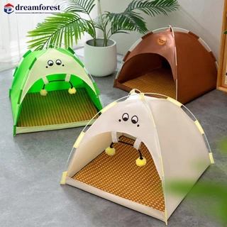 DREAMFOREST Refrigeração Tenda Para Gatos De Estimação Caverna Viagem Ao Ar Livre Casa De Dormir Confortável Cachorro Cama Dobrável A1V2