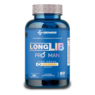 Longlib Pro Man - Feno Grego + Arginina + Boro Concentrado Genisis Nutrition