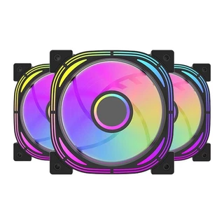 Kit Ventoinhas Aigo DarkFlash Infinity 24se, A-RGB, 3x120mm, Preto, INF24se3in1-BK em Oferta na Shopee