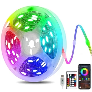 Fio de Fada 20 Metro Led Smart Compatível com Controle de voz Celular APP USB Bluetooth Decoração Cordão De Luz Rgb PISCA