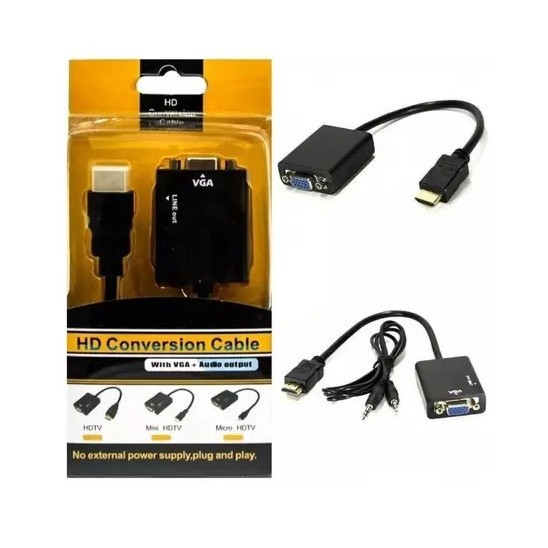 ADAPTADOR DE VÍDEO – HDMI VGA GT-HDMIVGA ( cabo ) 567