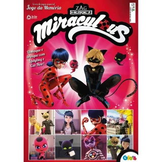 Miraculous Ladybug Livro de Jogos Especial Jogo da Memória