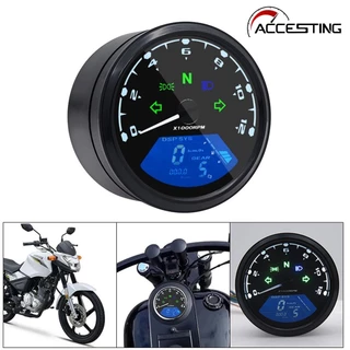 Nova Motocicleta Universal 12000RPM Velocímetro LCD Odômetro Tacômetro 1-4 Cilindros Medidor De Motos Dash Digital