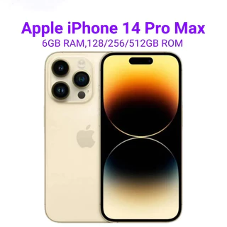 Marca Nova Apple-i14 Pro MAX 6.1inch HD 12GB RAM + 512GB A15 Dual SIM Armazenamento Em Tela Cheia Câmera 48 + 108MP 5000mAh Telefone Dattery Para Adolescentes Escolares