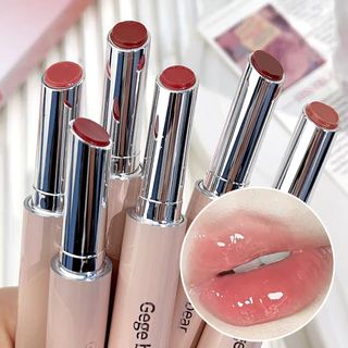 Gege bear Watery Mirror Lip Gloss-Jelly Pink Tint-Hidratante Brilhante Batom Líquido Nutritivo-Esmalte Labial Duradouro em Oferta na Shopee