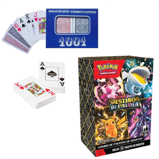 Kit Pokemon EV4.5 - Combo De Booster Display Box - Destinos de Paldea Copag 33859 + Baralho 1001