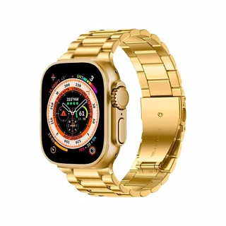Relógio BW15 Ultra Max Gold 2024 Novo Inteligente Watch 9 Ultra Dourado Série 9 Bússola Homem Mulher Smartwatch