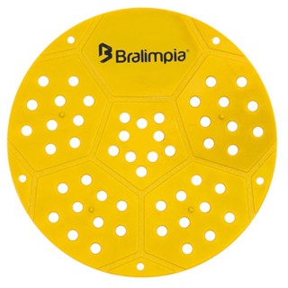 Tela para mictório amarela com 12 peças - Bralimpia