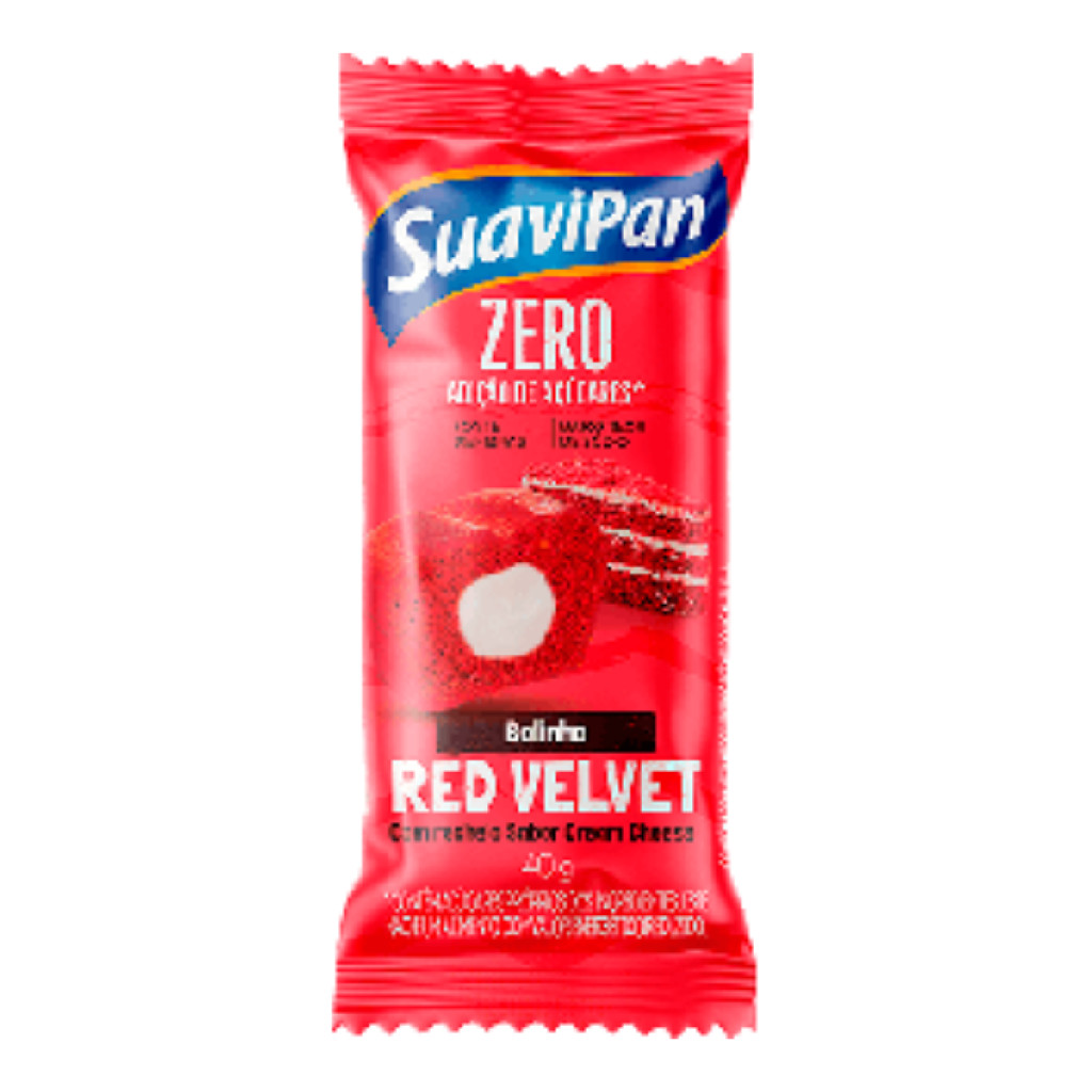 Bolinho Saudável Red.Velvet Zero Açúcar 40g - SUAVIPAN