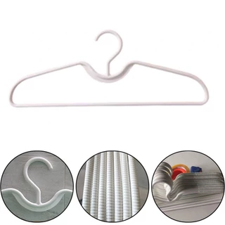 Cabides De Pescoço Curto Superfície Antiderrapante Cabide Pacote De 10