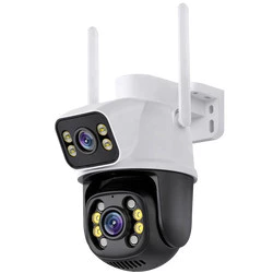 Câmera Externa Ip a Prova D'água 4mp wifi ptz com Infravermelho lente dupla sensor movimento Bivolt