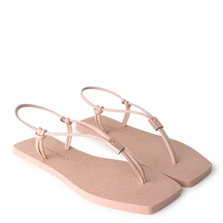 Rasteira POP Nude baby Glitter com Passador Metalizado 10020.02_15
