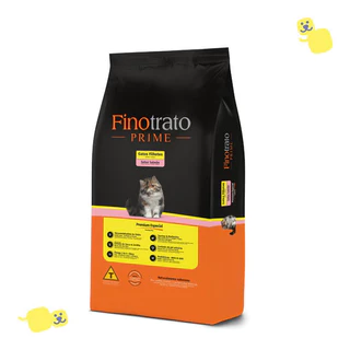 Alimento Finotrato Prime 10,1 Kg Ração Gato Filhote Saudável Sabor Salmão Premium Especial Cat