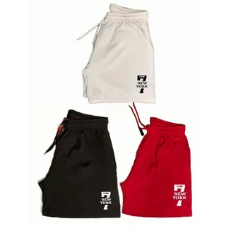 Kit 3 Short Tactel Bermuda Praia Skate Trieno 7 NEW YORK Oferta