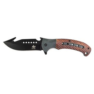 Canivete Semi Automático ZD-305 Albatroz Fishing Com Corta Cinto, Clip de Bolso e Abridor