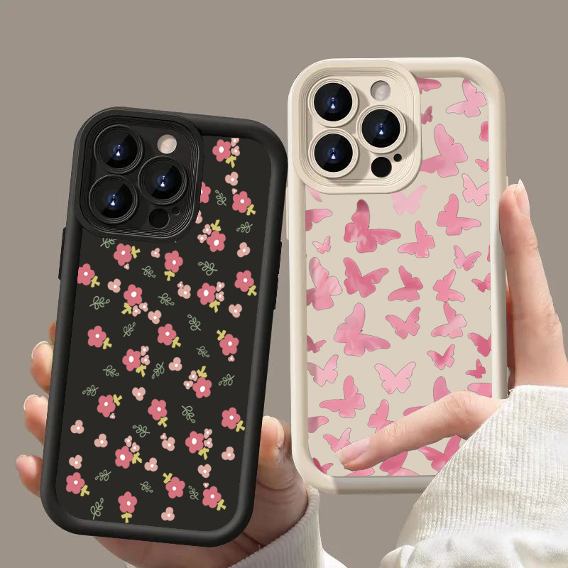 Capa De Telefone Com Fragmentos Florais Pequenos Rosa Para iPhone 16 11 ...