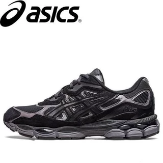 ASICS Gel NYC Graphite preto confortável e elegante tênis vintage (homens e mulheres)