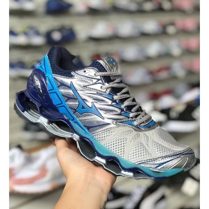 Tenis Mizuno prophecy 8 azul bebe pro 8 importado Vietna Shopee Brasil