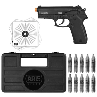 Pistola Pressão Modelo Pt-80 Gamo 4,5mm + Case Maleta + Co2