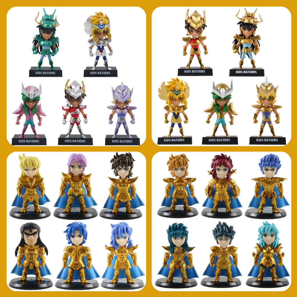 Conjunto Bonecos cavaleiros Do Zodiaco Saint Seiya Varias Modelos ...